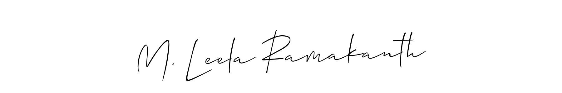 if you are searching for the best signature style for your name M. Leela Ramakanth. so please give up your signature search. here we have designed multiple signature styles  using Allison_Script. M. Leela Ramakanth signature style 2 images and pictures png