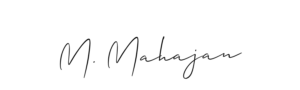 Check out images of Autograph of M. Mahajan name. Actor M. Mahajan Signature Style. Allison_Script is a professional sign style online. M. Mahajan signature style 2 images and pictures png