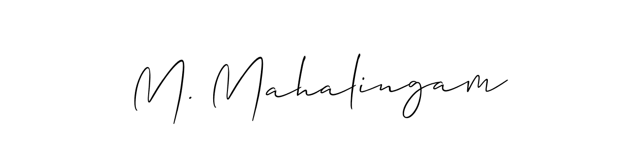 Once you've used our free online signature maker to create your best signature Allison_Script style, it's time to enjoy all of the benefits that M. Mahalingam name signing documents. M. Mahalingam signature style 2 images and pictures png