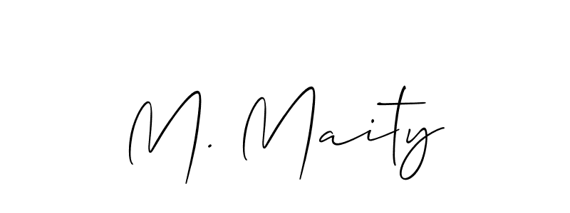 Check out images of Autograph of M. Maity name. Actor M. Maity Signature Style. Allison_Script is a professional sign style online. M. Maity signature style 2 images and pictures png