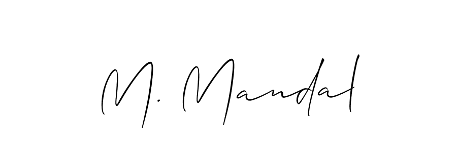How to Draw M. Mandal signature style? Allison_Script is a latest design signature styles for name M. Mandal. M. Mandal signature style 2 images and pictures png