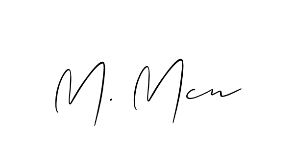 Make a beautiful signature design for name M. Mcn. Use this online signature maker to create a handwritten signature for free. M. Mcn signature style 2 images and pictures png