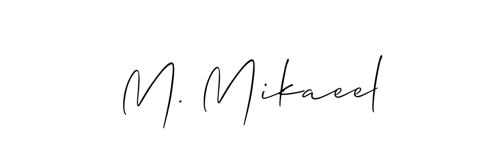Make a beautiful signature design for name M. Mikaeel. Use this online signature maker to create a handwritten signature for free. M. Mikaeel signature style 2 images and pictures png