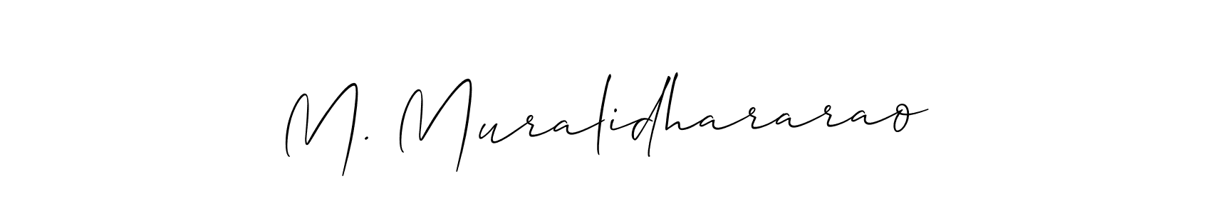 Make a beautiful signature design for name M. Muralidhararao. Use this online signature maker to create a handwritten signature for free. M. Muralidhararao signature style 2 images and pictures png