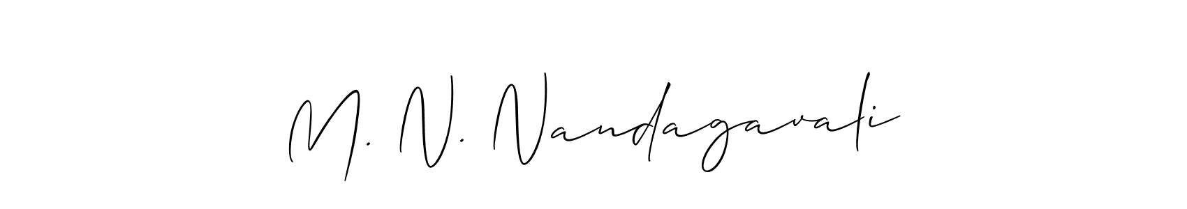 Here are the top 10 professional signature styles for the name M. N. Nandagavali. These are the best autograph styles you can use for your name. M. N. Nandagavali signature style 2 images and pictures png