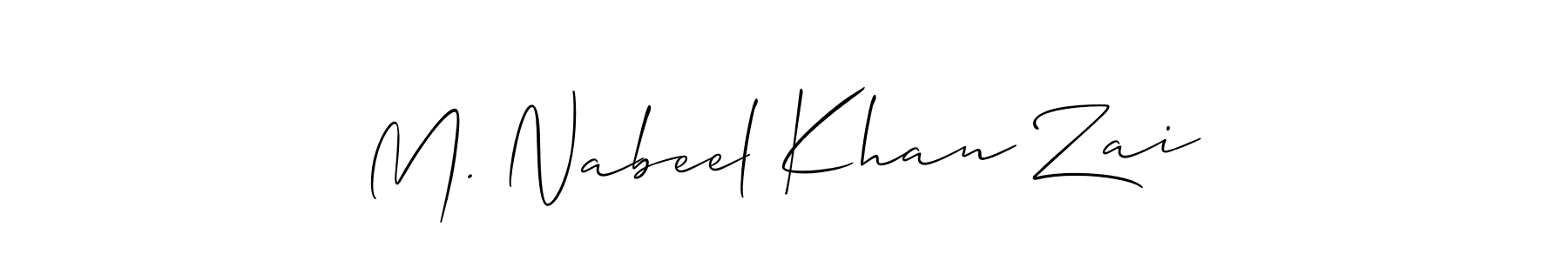 Also we have M. Nabeel Khan Zai name is the best signature style. Create professional handwritten signature collection using Allison_Script autograph style. M. Nabeel Khan Zai signature style 2 images and pictures png