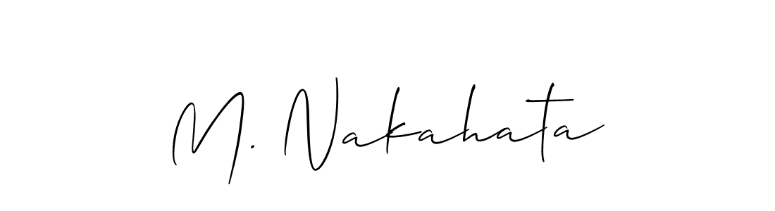 See photos of M. Nakahata official signature by Spectra . Check more albums & portfolios. Read reviews & check more about Allison_Script font. M. Nakahata signature style 2 images and pictures png