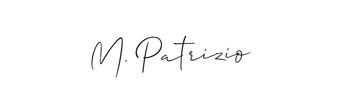 Also we have M. Patrizio name is the best signature style. Create professional handwritten signature collection using Allison_Script autograph style. M. Patrizio signature style 2 images and pictures png