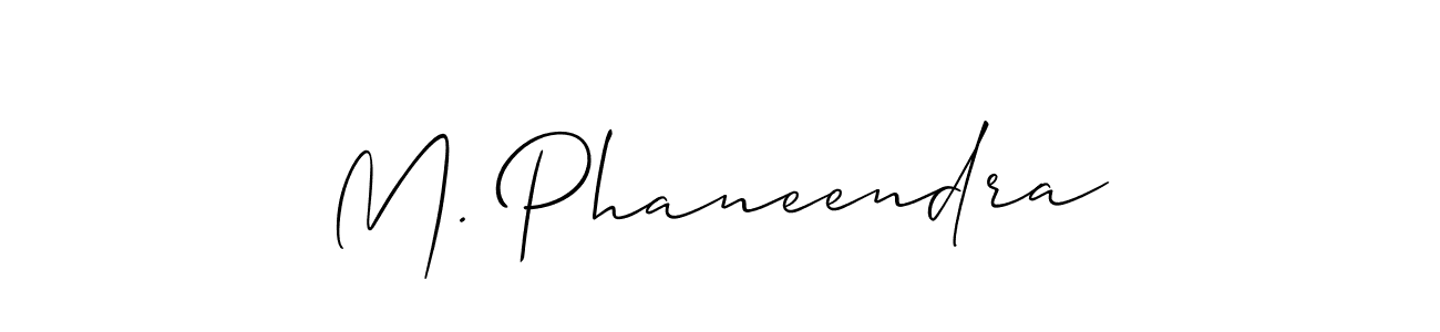 M. Phaneendra stylish signature style. Best Handwritten Sign (Allison_Script) for my name. Handwritten Signature Collection Ideas for my name M. Phaneendra. M. Phaneendra signature style 2 images and pictures png