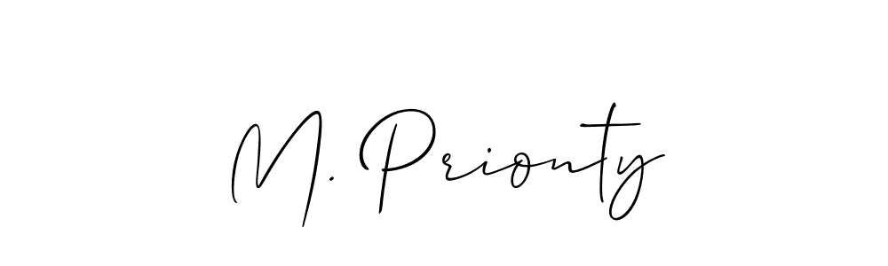 Once you've used our free online signature maker to create your best signature Allison_Script style, it's time to enjoy all of the benefits that M. Prionty name signing documents. M. Prionty signature style 2 images and pictures png