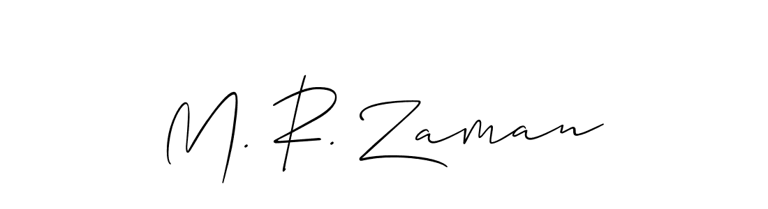 How to Draw M. R. Zaman signature style? Allison_Script is a latest design signature styles for name M. R. Zaman. M. R. Zaman signature style 2 images and pictures png