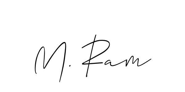 How to make M. Ram name signature. Use Allison_Script style for creating short signs online. This is the latest handwritten sign. M. Ram signature style 2 images and pictures png