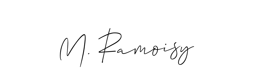 Design your own signature with our free online signature maker. With this signature software, you can create a handwritten (Allison_Script) signature for name M. Ramoisy. M. Ramoisy signature style 2 images and pictures png