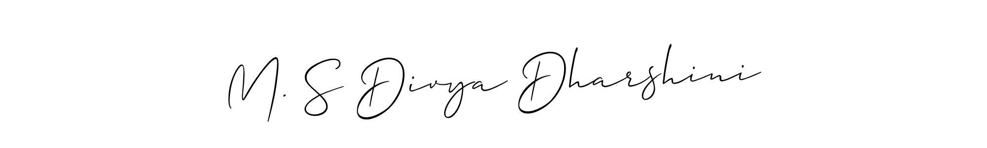 You can use this online signature creator to create a handwritten signature for the name M. S Divya Dharshini. This is the best online autograph maker. M. S Divya Dharshini signature style 2 images and pictures png