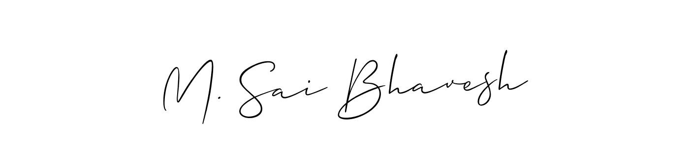 Once you've used our free online signature maker to create your best signature Allison_Script style, it's time to enjoy all of the benefits that M. Sai Bhavesh name signing documents. M. Sai Bhavesh signature style 2 images and pictures png