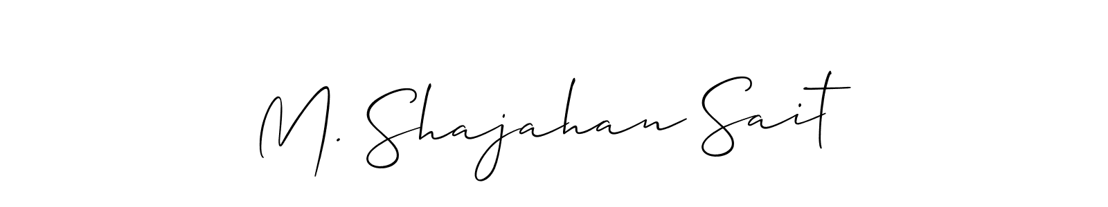 You can use this online signature creator to create a handwritten signature for the name M. Shajahan Sait. This is the best online autograph maker. M. Shajahan Sait signature style 2 images and pictures png