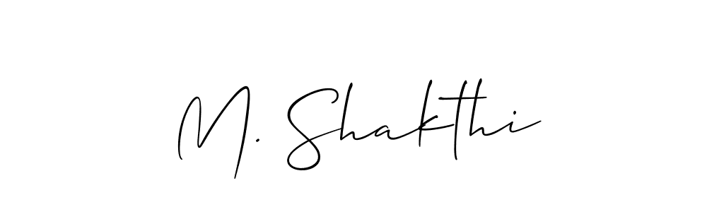 if you are searching for the best signature style for your name M. Shakthi. so please give up your signature search. here we have designed multiple signature styles  using Allison_Script. M. Shakthi signature style 2 images and pictures png