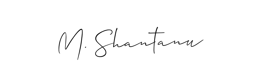 Once you've used our free online signature maker to create your best signature Allison_Script style, it's time to enjoy all of the benefits that M. Shantanu name signing documents. M. Shantanu signature style 2 images and pictures png