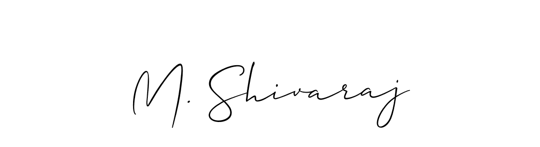 Use a signature maker to create a handwritten signature online. With this signature software, you can design (Allison_Script) your own signature for name M. Shivaraj. M. Shivaraj signature style 2 images and pictures png