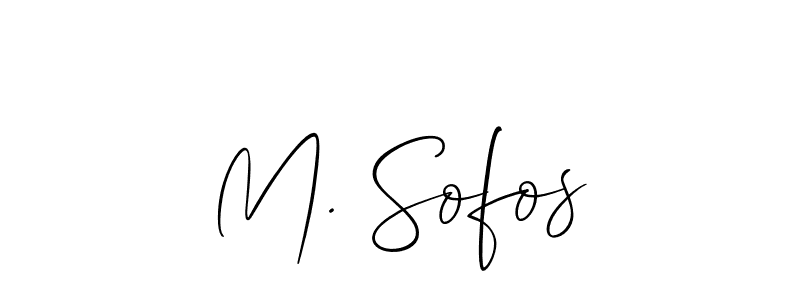 Also we have M. Sofos name is the best signature style. Create professional handwritten signature collection using Allison_Script autograph style. M. Sofos signature style 2 images and pictures png