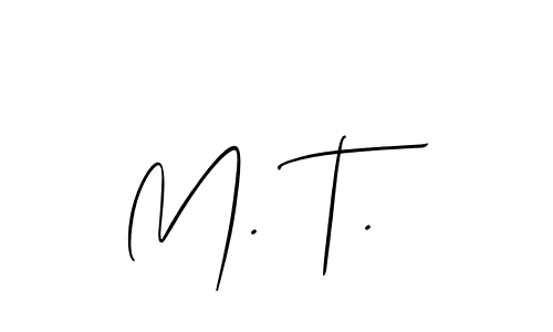 How to Draw M. T. signature style? Allison_Script is a latest design signature styles for name M. T.. M. T. signature style 2 images and pictures png