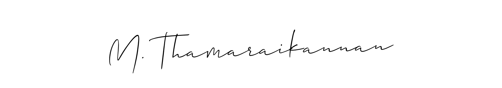 You can use this online signature creator to create a handwritten signature for the name M. Thamaraikannan. This is the best online autograph maker. M. Thamaraikannan signature style 2 images and pictures png