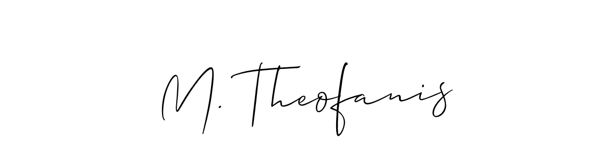 Similarly Allison_Script is the best handwritten signature design. Signature creator online .You can use it as an online autograph creator for name M. Theofanis. M. Theofanis signature style 2 images and pictures png