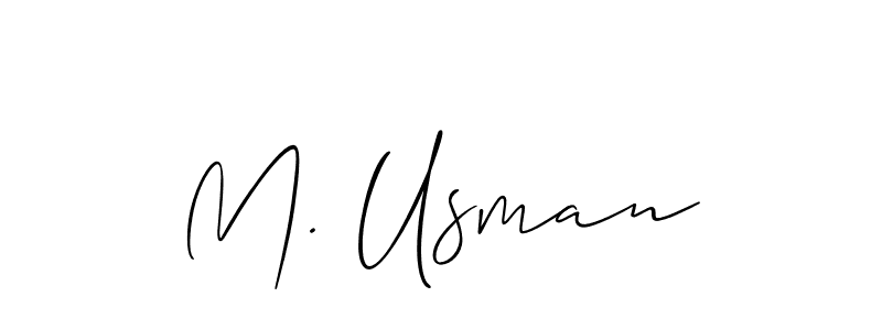 Make a beautiful signature design for name M. Usman. Use this online signature maker to create a handwritten signature for free. M. Usman signature style 2 images and pictures png