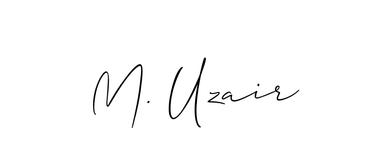 Use a signature maker to create a handwritten signature online. With this signature software, you can design (Allison_Script) your own signature for name M. Uzair. M. Uzair signature style 2 images and pictures png