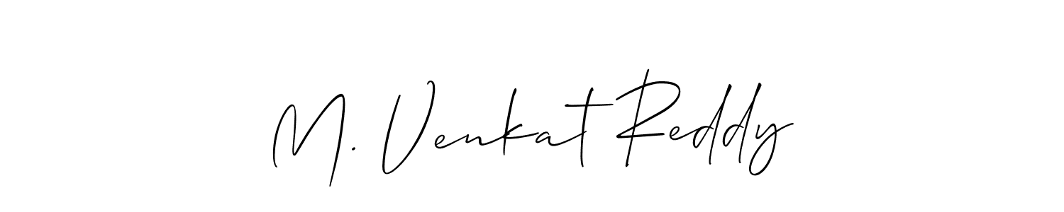 How to make M. Venkat Reddy signature? Allison_Script is a professional autograph style. Create handwritten signature for M. Venkat Reddy name. M. Venkat Reddy signature style 2 images and pictures png