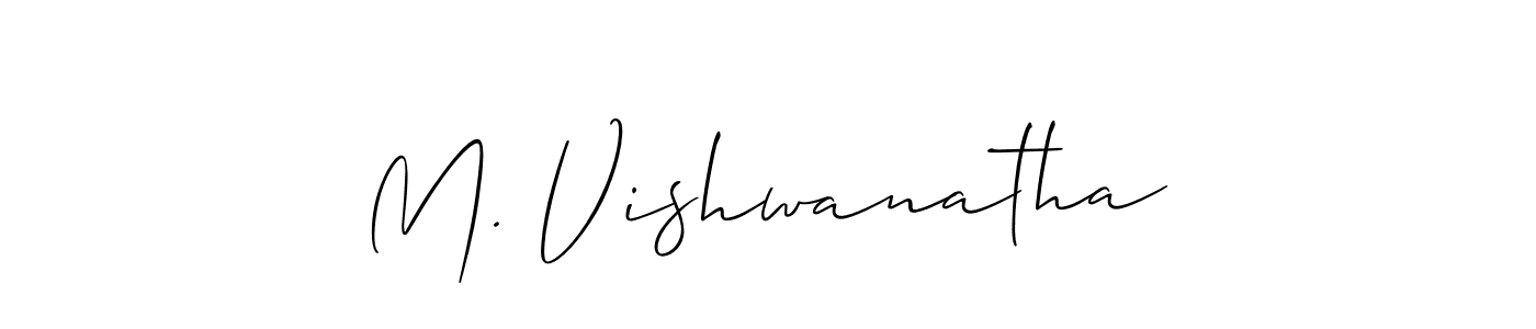 This is the best signature style for the M. Vishwanatha name. Also you like these signature font (Allison_Script). Mix name signature. M. Vishwanatha signature style 2 images and pictures png