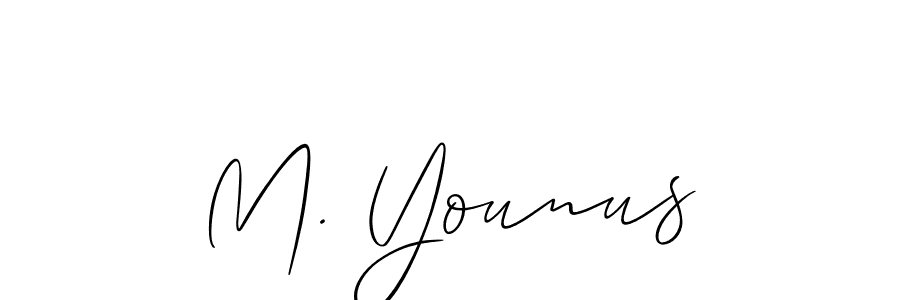 How to Draw M. Younus signature style? Allison_Script is a latest design signature styles for name M. Younus. M. Younus signature style 2 images and pictures png