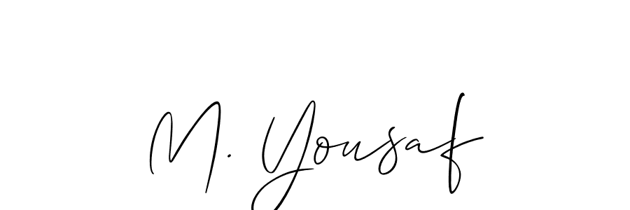 if you are searching for the best signature style for your name M. Yousaf. so please give up your signature search. here we have designed multiple signature styles  using Allison_Script. M. Yousaf signature style 2 images and pictures png