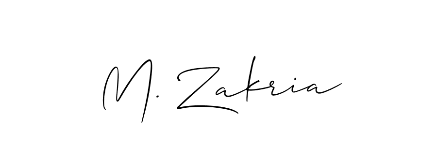 Use a signature maker to create a handwritten signature online. With this signature software, you can design (Allison_Script) your own signature for name M. Zakria. M. Zakria signature style 2 images and pictures png