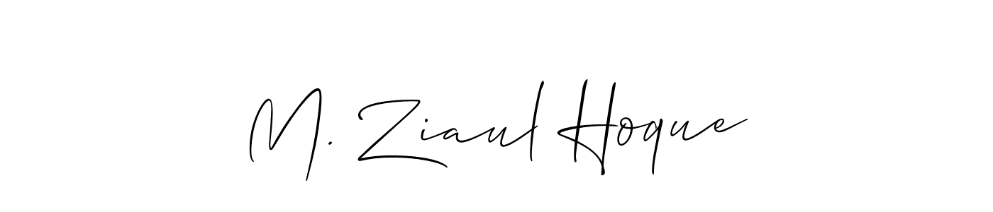 Create a beautiful signature design for name M. Ziaul Hoque. With this signature (Allison_Script) fonts, you can make a handwritten signature for free. M. Ziaul Hoque signature style 2 images and pictures png
