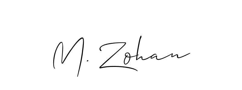 You can use this online signature creator to create a handwritten signature for the name M. Zohan. This is the best online autograph maker. M. Zohan signature style 2 images and pictures png