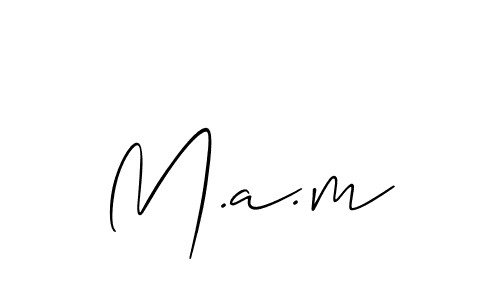 Best and Professional Signature Style for M.a.m. Allison_Script Best Signature Style Collection. M.a.m signature style 2 images and pictures png