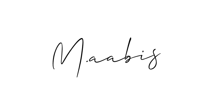 Also we have M.aabis name is the best signature style. Create professional handwritten signature collection using Allison_Script autograph style. M.aabis signature style 2 images and pictures png