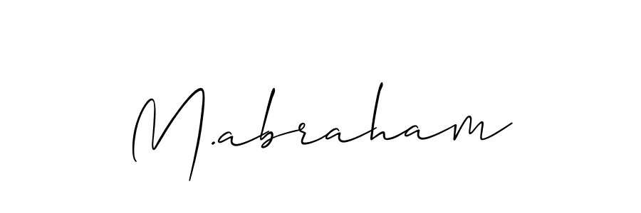 It looks lik you need a new signature style for name M.abraham. Design unique handwritten (Allison_Script) signature with our free signature maker in just a few clicks. M.abraham signature style 2 images and pictures png