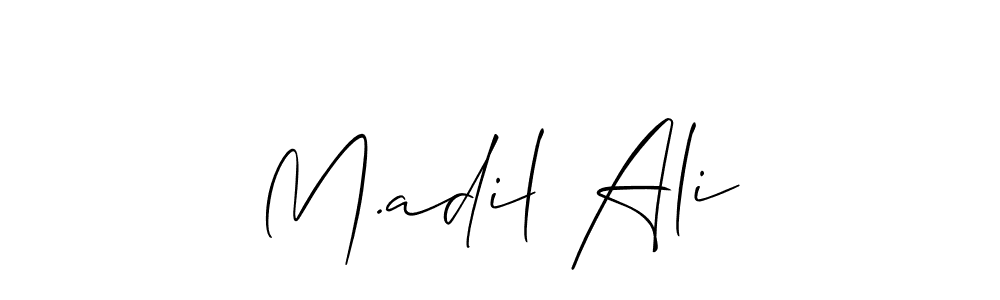 Similarly Allison_Script is the best handwritten signature design. Signature creator online .You can use it as an online autograph creator for name M.adil Ali. M.adil Ali signature style 2 images and pictures png