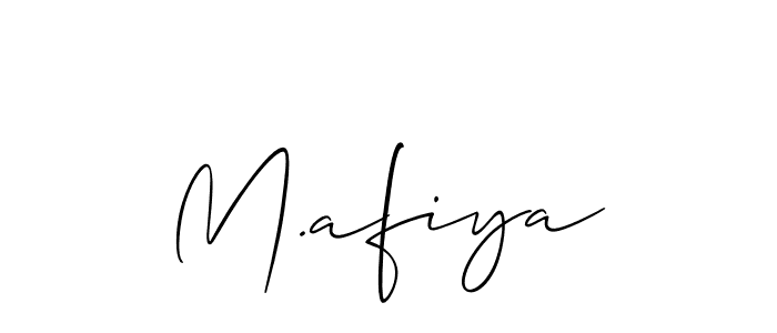 Make a beautiful signature design for name M.afiya. Use this online signature maker to create a handwritten signature for free. M.afiya signature style 2 images and pictures png