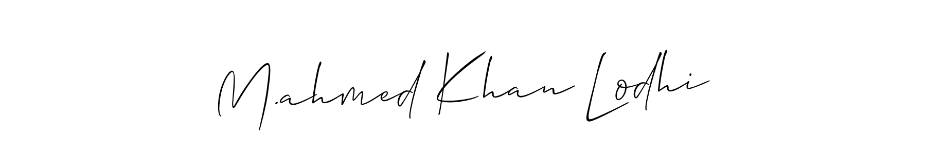 How to Draw M.ahmed Khan Lodhi signature style? Allison_Script is a latest design signature styles for name M.ahmed Khan Lodhi. M.ahmed Khan Lodhi signature style 2 images and pictures png