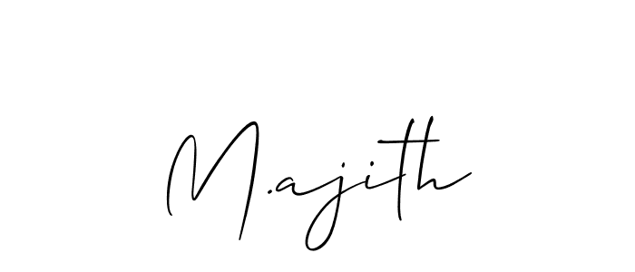 How to make M.ajith signature? Allison_Script is a professional autograph style. Create handwritten signature for M.ajith name. M.ajith signature style 2 images and pictures png