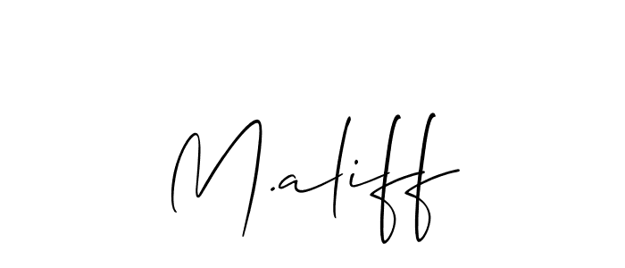 This is the best signature style for the M.aliff name. Also you like these signature font (Allison_Script). Mix name signature. M.aliff signature style 2 images and pictures png