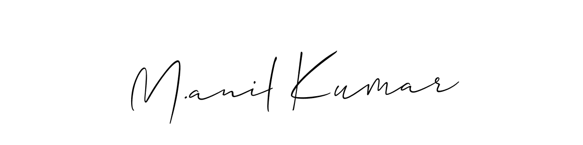 M.anil Kumar stylish signature style. Best Handwritten Sign (Allison_Script) for my name. Handwritten Signature Collection Ideas for my name M.anil Kumar. M.anil Kumar signature style 2 images and pictures png