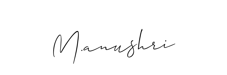 Make a beautiful signature design for name M.anushri. Use this online signature maker to create a handwritten signature for free. M.anushri signature style 2 images and pictures png