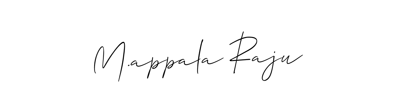 How to make M.appala Raju signature? Allison_Script is a professional autograph style. Create handwritten signature for M.appala Raju name. M.appala Raju signature style 2 images and pictures png