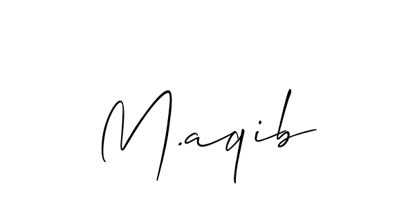 It looks lik you need a new signature style for name M.aqib. Design unique handwritten (Allison_Script) signature with our free signature maker in just a few clicks. M.aqib signature style 2 images and pictures png