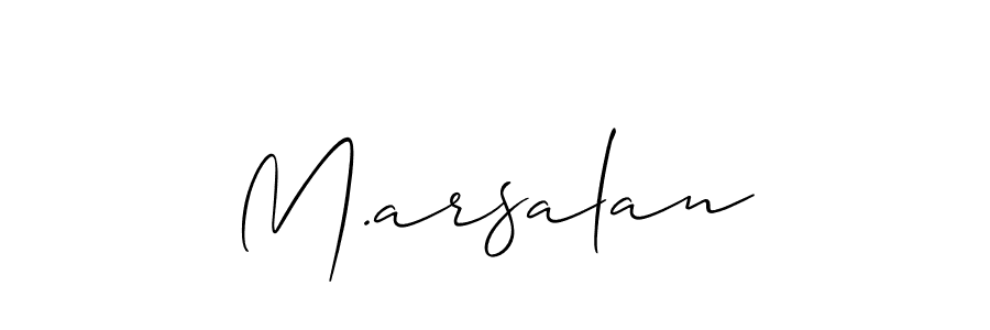 It looks lik you need a new signature style for name M.arsalan. Design unique handwritten (Allison_Script) signature with our free signature maker in just a few clicks. M.arsalan signature style 2 images and pictures png