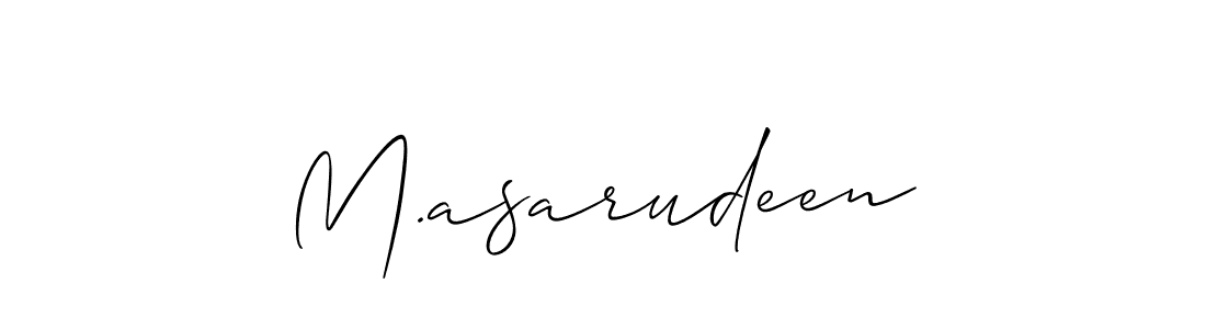 Best and Professional Signature Style for M.asarudeen. Allison_Script Best Signature Style Collection. M.asarudeen signature style 2 images and pictures png